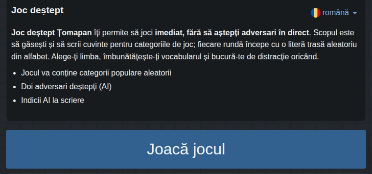 Începutul jocului inteligent