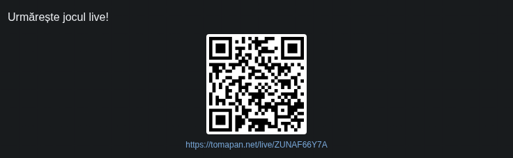 Cod QR pentru public