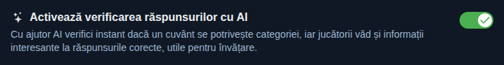 Setare: verificarea răspunsurilor cu AI